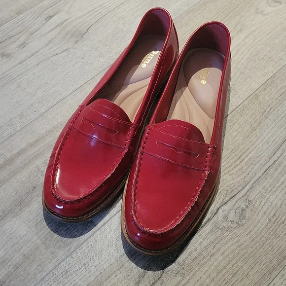 Dune glossy loafers hotsell